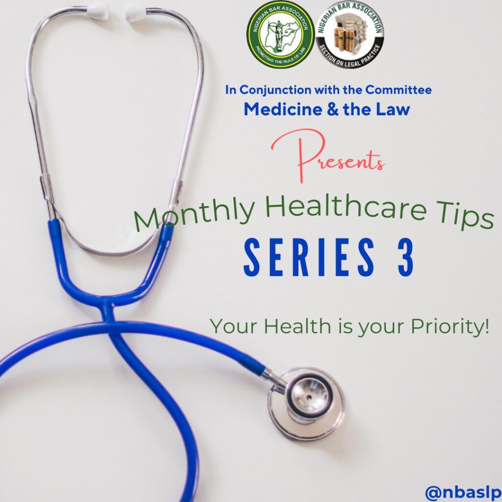Monthly Health Tips - Medicine and the Law - Series 3