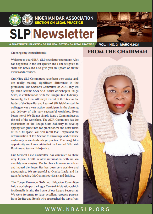 NBA-SLP Newsletter Vol 1 No 2 April 2024