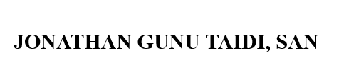 JONATHAN GUNU TAIDI, SAN