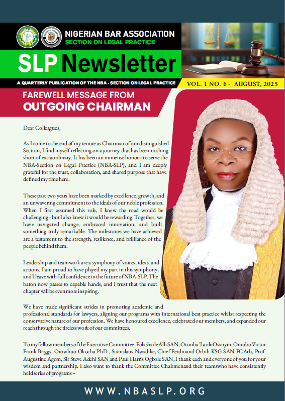 NBA-SLP Newsletter Vol. 1 No. 6 -August 2025