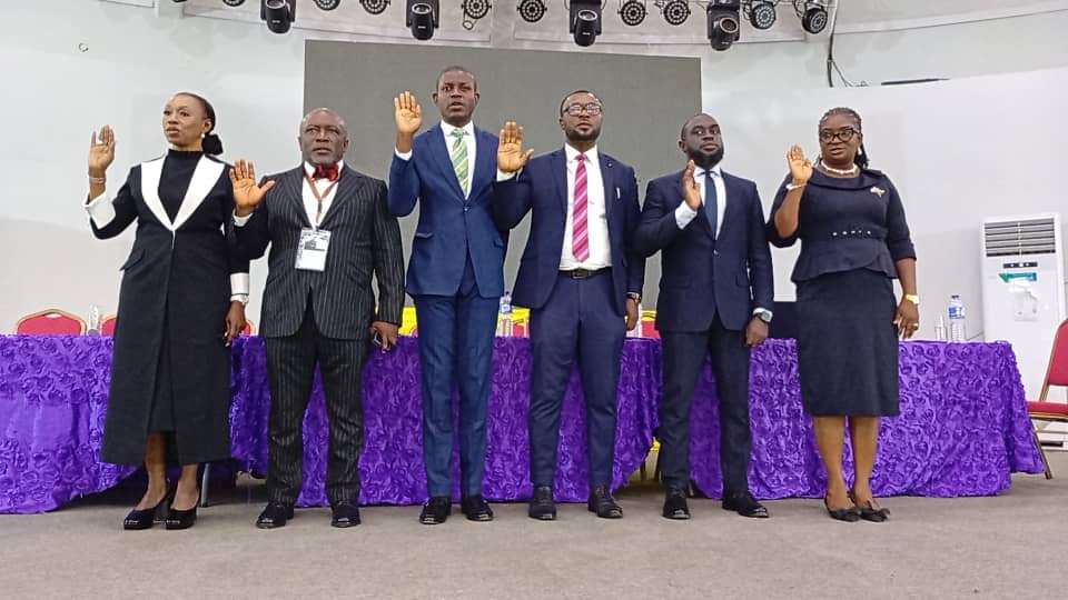 OUT WITH THE OLD IN WITH THE NEW ALLI SAN Takes Charge as New Chairman of NBA-SLP